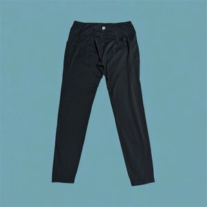 2-Baleaf Fleece lined Leggings (Black and Green)